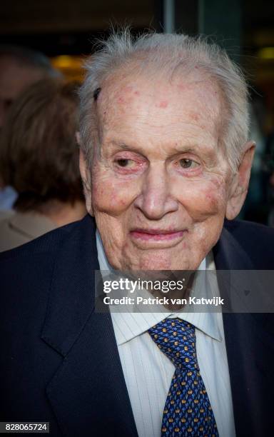 Jorge Zorreguieta, father of Queen Maxima, is seen at the Catholic University of Argentina on October 11, 2016 in Buenos Aires, Argentina.