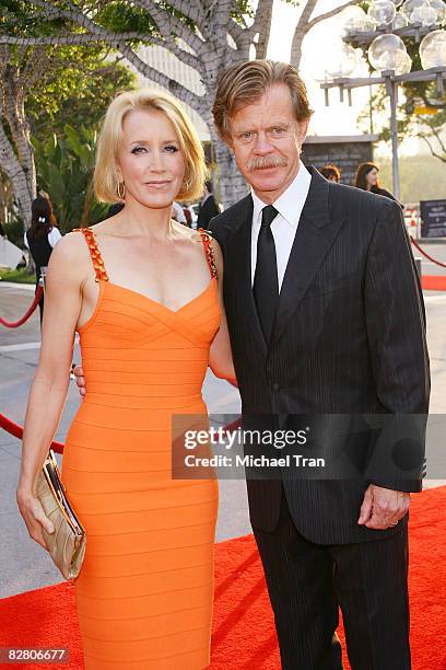 Actress Felicity Huffman and actor William H. Macy arrive to the star-studded gala for the re-opening of the Mark Taper Forum hosted by Dame Edna on...