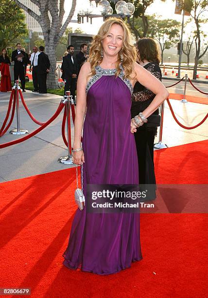 Actress Virginia Madsen arrives to the star-studded gala for the re-opening of the Mark Taper Forum hosted by Dame Edna on September 13, 2008 in Los...