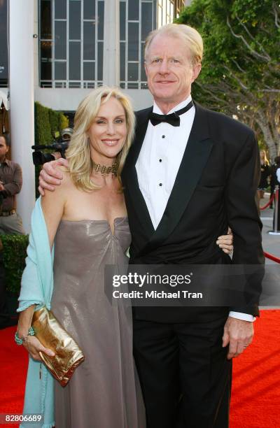 Actor Ed Begley Jr. And Rachelle Carson arrive to the star-studded gala for the re-opening of the Mark Taper Forum hosted by Dame Edna on September...