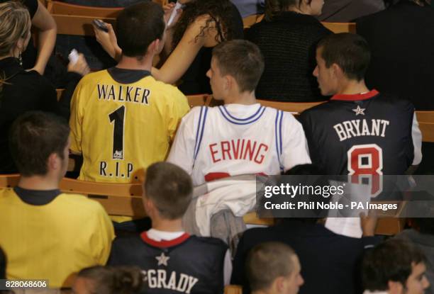 Mourners attend the funeral of murdered black teenager Anthony Walker Thursday August 25, 2005. The 18-year-old student was bludgeoned with an axe in...