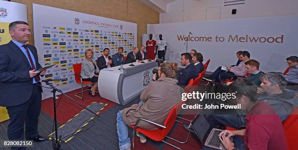 General view at the Western Union Launch at Melwood Training Ground on August 9, 2017 in Liverpool, England.