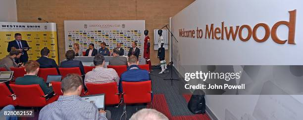 General view at the Western Union Launch at Melwood Training Ground on August 9, 2017 in Liverpool, England.