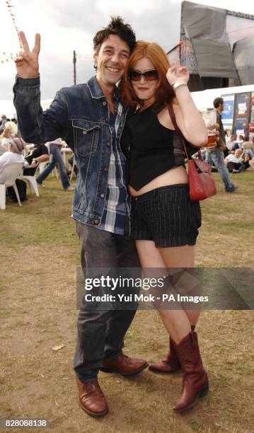 Katie Lewis, the ex girlfriend of Pete Doherty, backstage during the Main Stage during the Reading Festival Saturday 27 August 2005. PRESS...