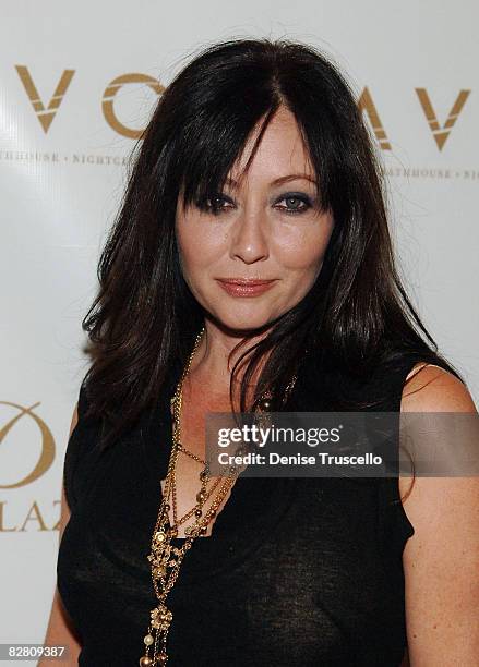 Actress Shannon Doherty arrives at the Grand Opening of LAVO Restaurant and Nightclub at The Palazzo The Venetian Hotel and Casino Resort on...