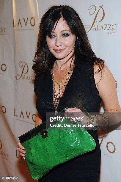 Actress Shannon Doherty arrives at the Grand Opening of LAVO Restaurant and Nightclub at The Palazzo The Venetian Hotel and Casino Resort on...