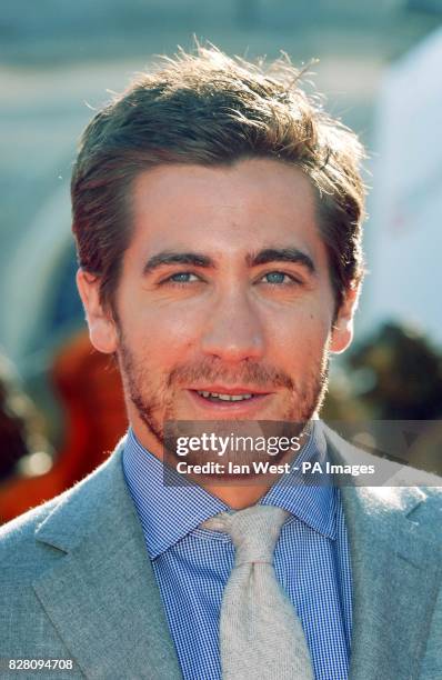 Jake Gyllenhaal arrives at the Palazzo del Casino.