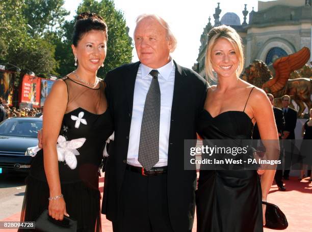 Anthony Hopkins and his wife arrives at the Palazzo del Casino.