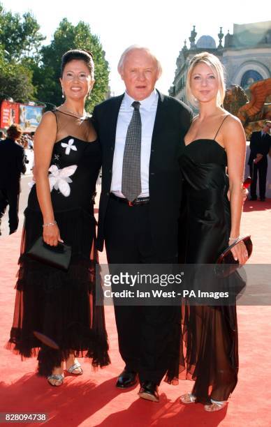 Anthony Hopkins and his wife arrive at the Palazzo del Casino.