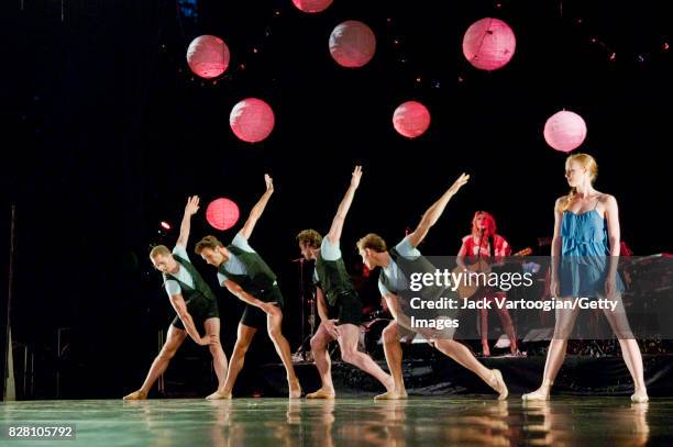 American dancer Teresa Reichlen and Morphoses/The Christopher Wheeldon Company perform 'Bleeding All Over You' at Central Park SummerStage, New York,...