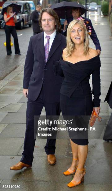 Presenter Fiona Phillips with husband Martin Frizell for Kate Garraway's wedding to Derek Draper at St Mary's-the Virgin in Primrose Hill , North...
