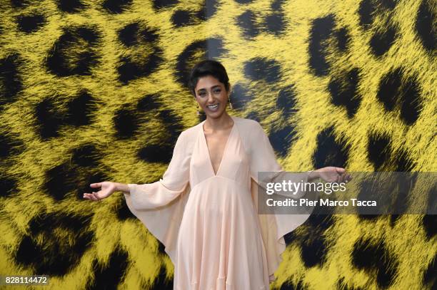 Actress Golshifteh Farahani poses during the 'The Song of Scorpions' photocall at the 70th Locarno Film Festival on August 9, 2017 in Locarno,...