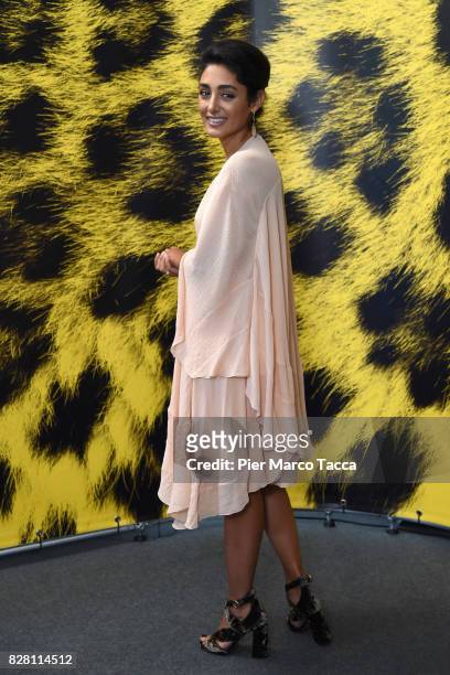 Actress Golshifteh Farahani poses during the 'The Song of Scorpions' photocall at the 70th Locarno Film Festival on August 9, 2017 in Locarno,...