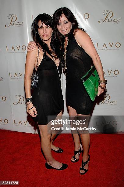 Roxanna Zal and Shannon Doherty attend the Grand Opning Of Lavo Restaurant And Nightclub At The Palazzo hotel in Las Vegas on September 13,2008