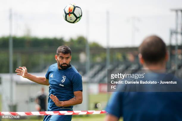 Tomas Rincon of Juventus during a training session on August 9, 2017 in Vinovo, Italy.