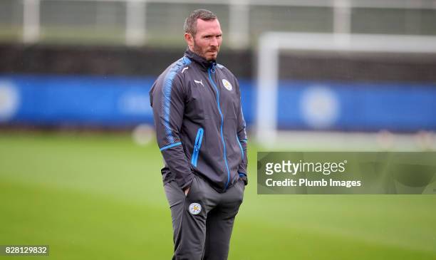 August 09: Assistant manager Michael Appleton during the Leicester City training session at Belvoir Drive Training Complex on August 09 , 2017 in...