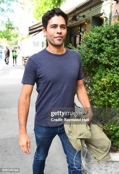 Actor Adrian Grenier is seen walking in Soho on August 8, 2017 in New York City.