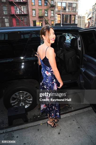 Actress Aubrey Plaza is seen walking in Soho on August 8, 2017 in New York City.