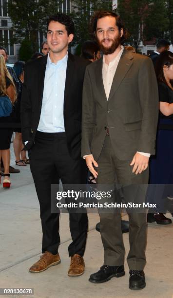 Josh Safdie and Ben Safdie are seen on August 8, 2017 in New York City.