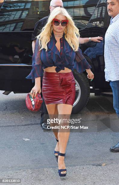 Singer Jessica Simpson is seen on August 8, 2017 in New York City.