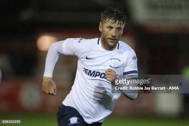 Paul Gallagher of Preston North End during the Carabao Cup First Round match between Accrington Stanley and Preston North End at on August 8, 2017 in...