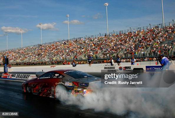 Humphreys Racing Pro stock driver Justin Humphreys prepares for his solo run to win ...