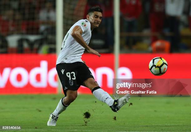 Vitoria Guimaraes midfielder Guilherme Celis from Colombia in action during the SuperTaca match between SL Benfica and Vitoria Guimaraes at Estadio...