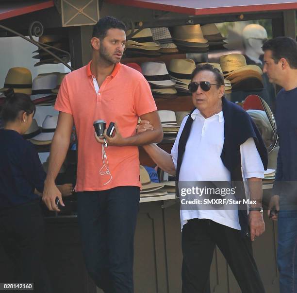 Donald Sterling is seen on August 8, 2017 in Los Angeles, California