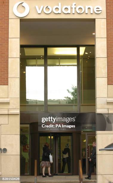 General view of the Vodafone store in Birmingham as union officials attacked mobile phone giant Vodafone over the closure of a call centre, claiming...