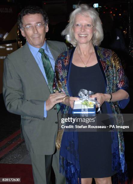 Actor Robert Powell and wife Babs arrive at the Mandarin Oriental Hotel, Knightsbridge, for the 80th birthday party of former Tory Prime Minister...