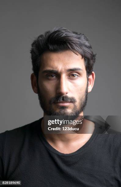 portrait of indian man - kurdish men stock pictures, royalty-free photos & images