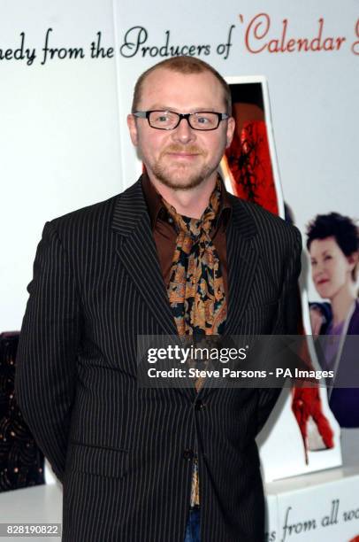 Simon Pegg arrives for the world gala film premiere of director Julian Jarrold's 'Kinky Boots' at the Vue West End, London, Tuesday 4 October 2005....