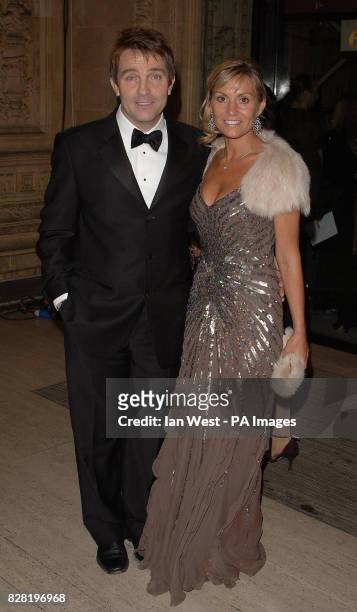 Bradley Walsh who plays Danny Baldwin in Coronation Street and his wife Donna arrive for the National Television Awards 2005 , at the Royal Albert...