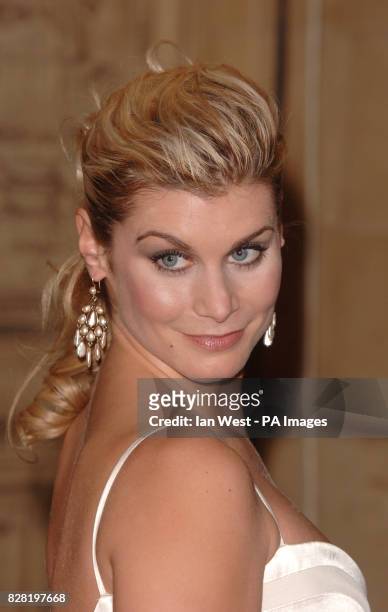 Actress Kim Tiddy arrives for the National Television Awards 2005 , at the Royal Albert Hall, central London.
