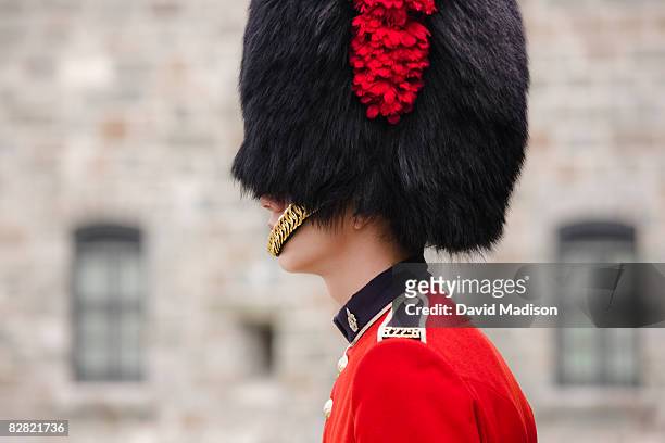 canada, quebec, quebec city - changing of the guard stock pictures, royalty-free photos & images