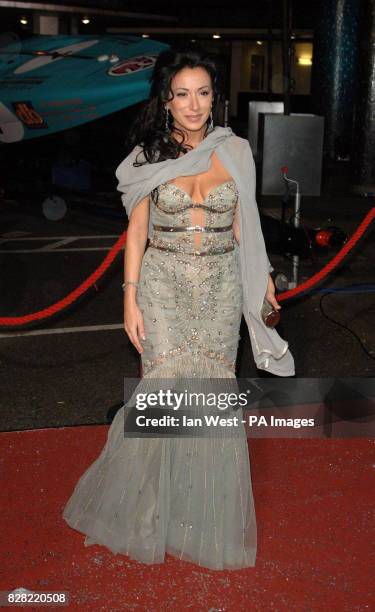 Nancy Dell' Ollio arrives for the 'Great Big Bid Charity Auction', part of the annual Children In Need fundraising activities, from BBc Television...
