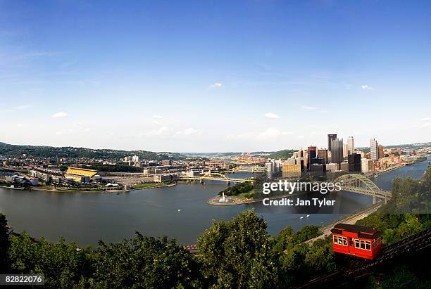 pittsburgh, pennsylvania - fluss allegheny stock-fotos und bilder