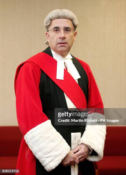 Mr Justice Leveson who will be the judge in the Anthony Walker murder trial at Liverpool Crown Court, Tuesday November 15 2005, where the two men...
