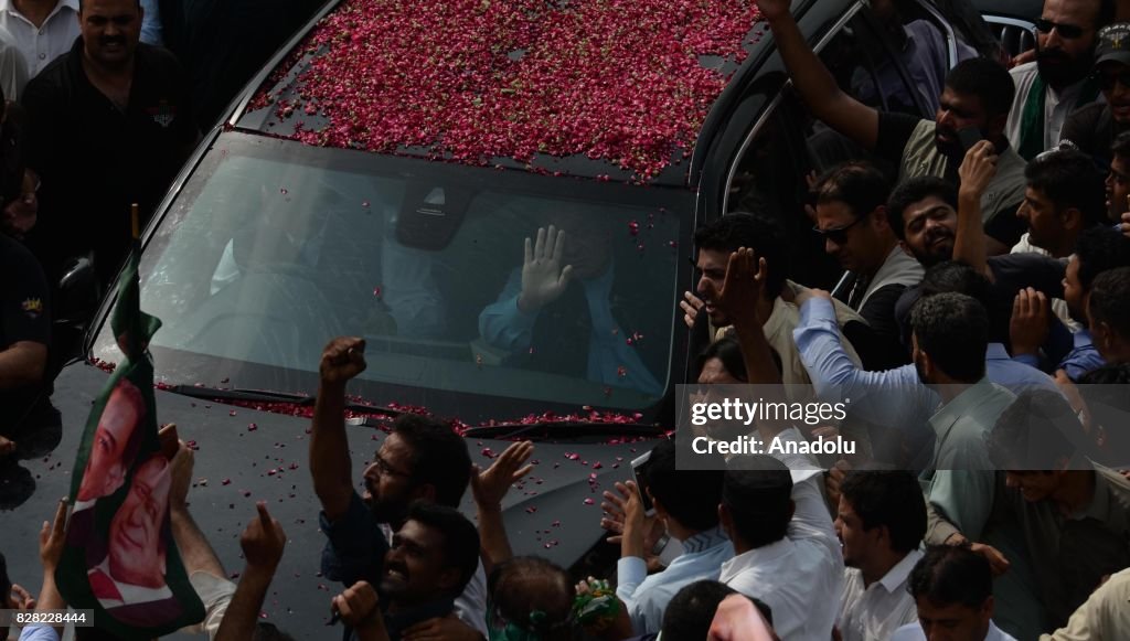 Former Prime Minister Nawaz Sharif's rally