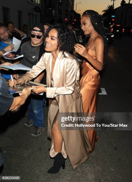 China Anne McCain and Sierra McClain are seen on August 8, 2017 in Los Angeles, CA.