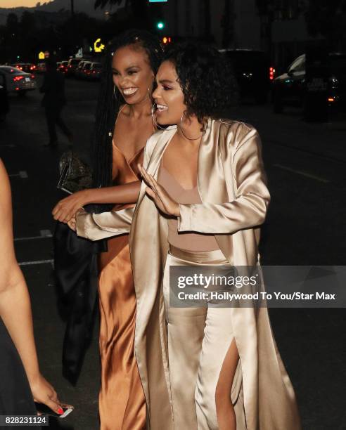 China Anne McCain and Sierra McClain are seen on August 8, 2017 in Los Angeles, CA.