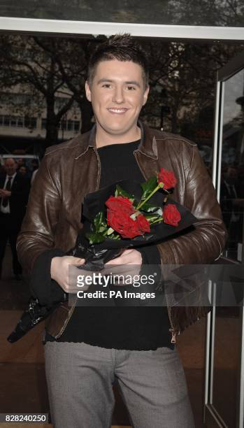 Big Brother's Craig Coates arrives for the UK premiere of 'It's A Boy', from the Odeon West End, central London, Sunday 27 November 2005. PRESS...