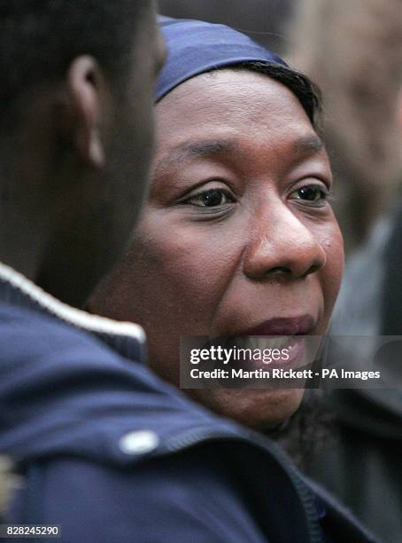 Gee Walker, mother of Anthony Walker, speaks to the media outside Liverpool Crown Court, Thursday December 1 after the sentencing of two men guilty...