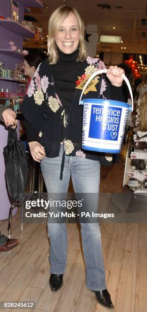 Kirsten O'Brien at a Celebrity Shopping Evening held at Topshop in Oxford Circus, central London, in aid of the Terrence Higgins Trust. The event...