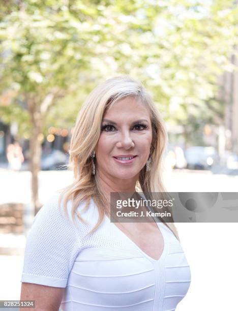 Television personality Ramona Singer visits Extra on August 9, 2017 in New York City.