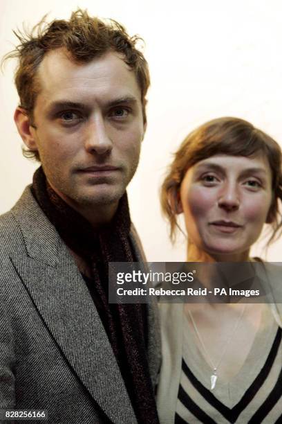Jude Law and his sister Natasha attend the launch of 'Fashionart.com', a new internet company designed to provide stunning quality pieces of art...
