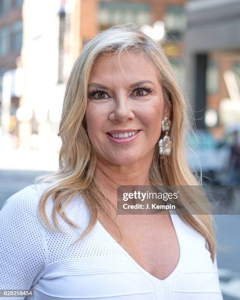 Television personality Ramona Singer visits Extra on August 9, 2017 in New York City.