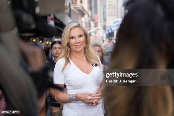 Television personality Ramona Singer visits Extra on August 9, 2017 in New York City.