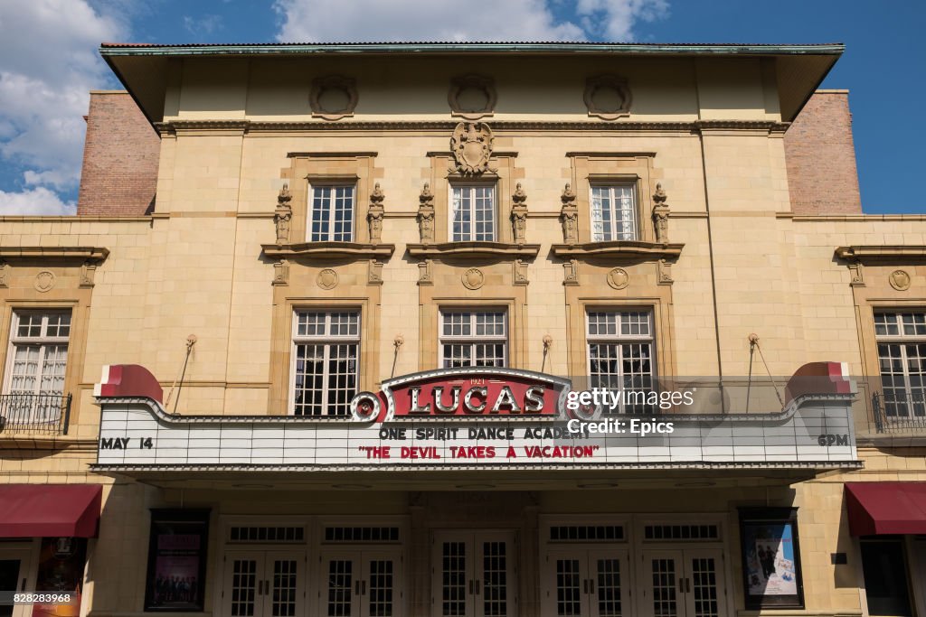 The exterior of the Lucas theater in Savannah, the theater