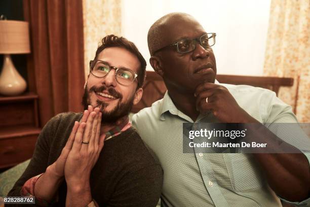 Actors Andy Samberg and Andre Braugher of FOX's 'Brooklyn Nine-Nine' pose for a portrait during the 2017 Summer Television Critics Association Press...